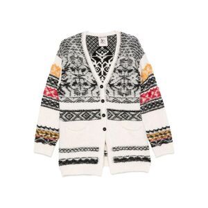 SEMICOUTURE Fair Isle Knit Cardigan Women MULTICOLOUR Sweaters & Knitwear